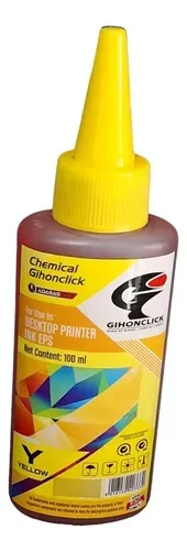 TINTA GENÉRICO GIHONCLICK G667 AMARILLA 100ML PARA L110/L200/L210/L300/L350/L355/L555/L550/L800, vista 2